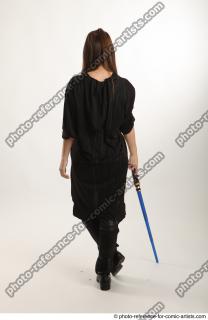 ANGELIA WITH BLUE LIGHTSABER